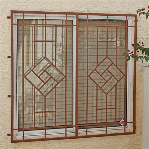 metal grill for window side panel at house|standard security window grills.